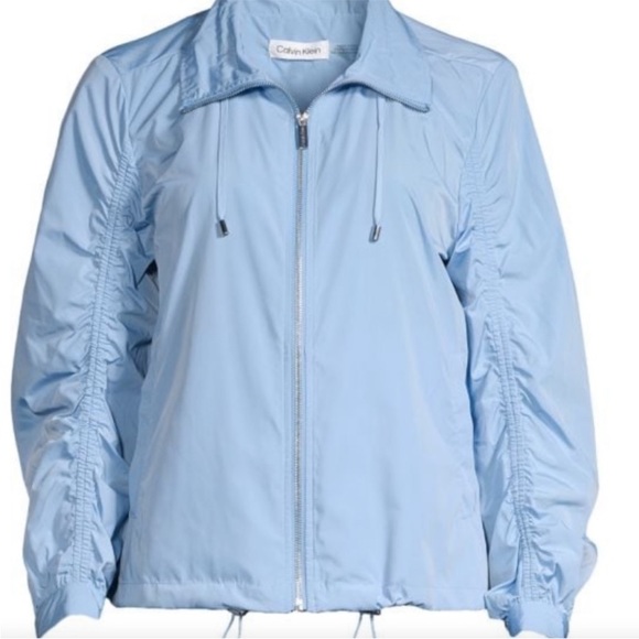 NWT Calvin Klein Women's Zip Front Ruched Anorak
Jacket - Picture 2 of 5